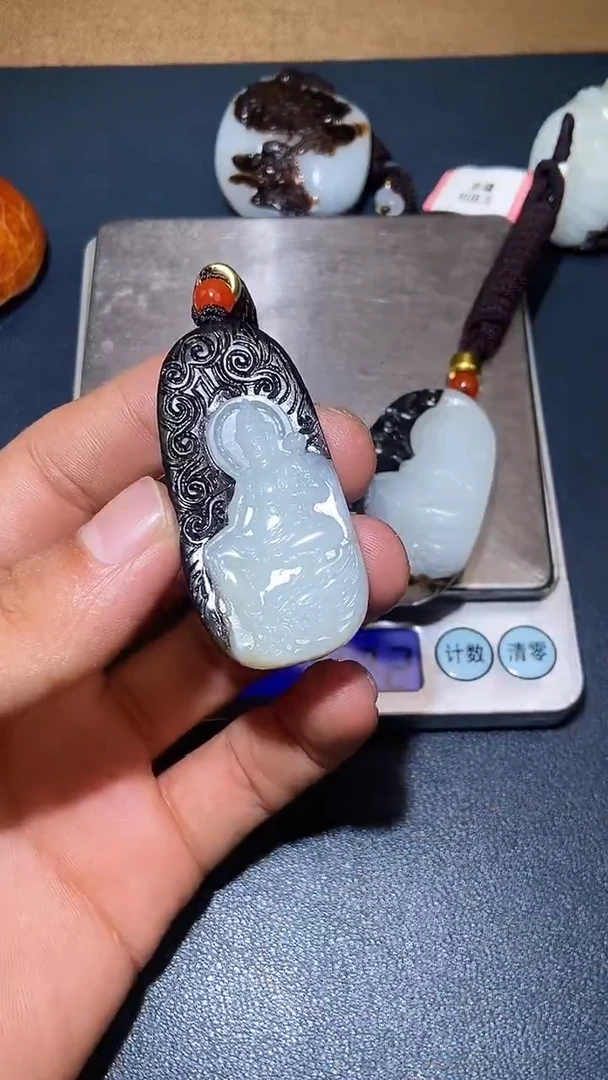 颈饰未镶嵌和田玉周*HX