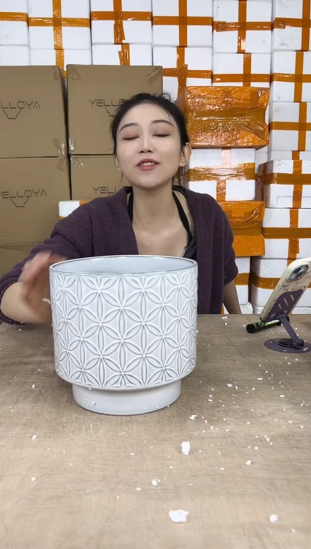 圆筒菱形白色大号21x19