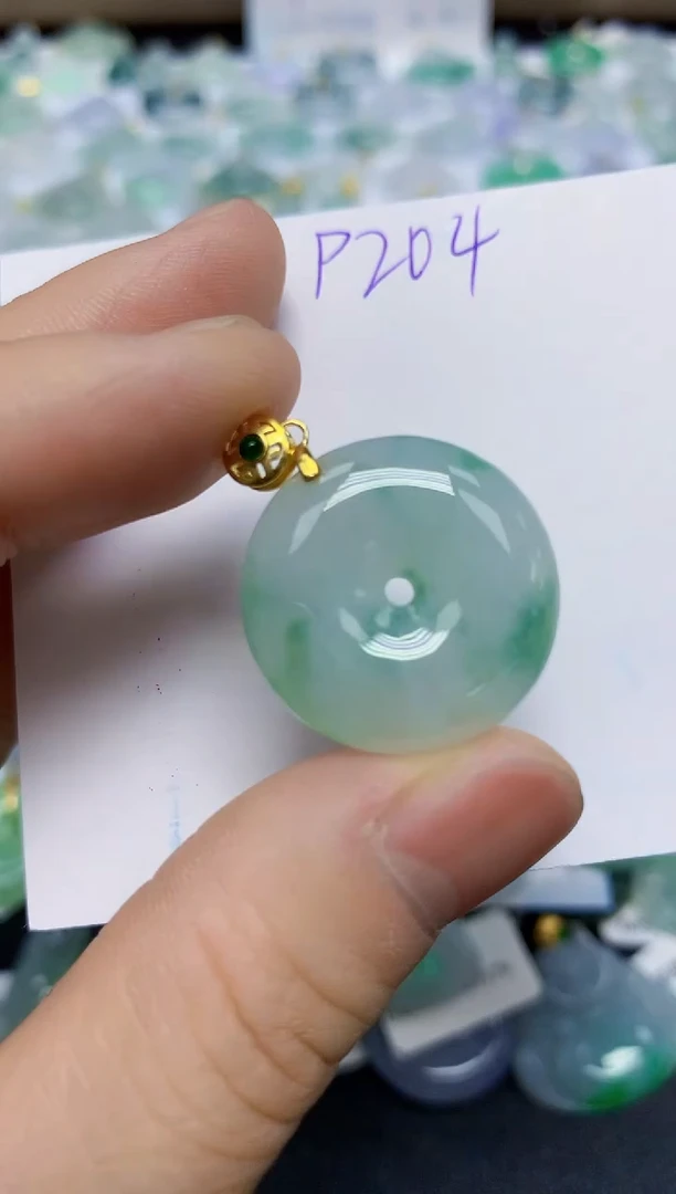 颈饰未镶嵌翡翠天然缅甸翡翠A货翡翠百元以上9元证书费自理