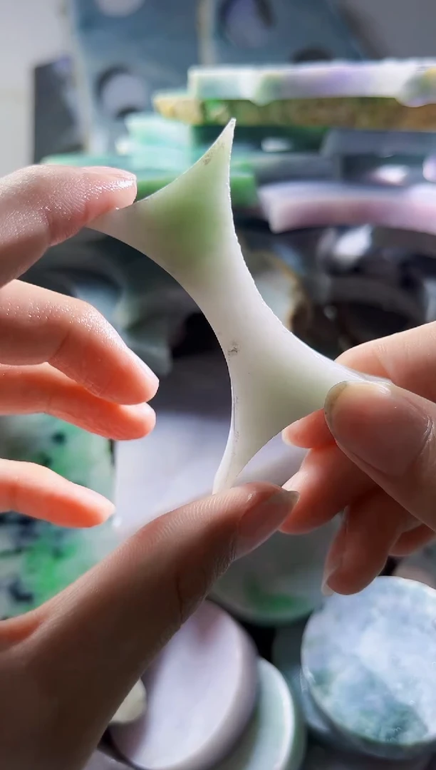 翡翠裸石缅甸翡翠A货陈1082