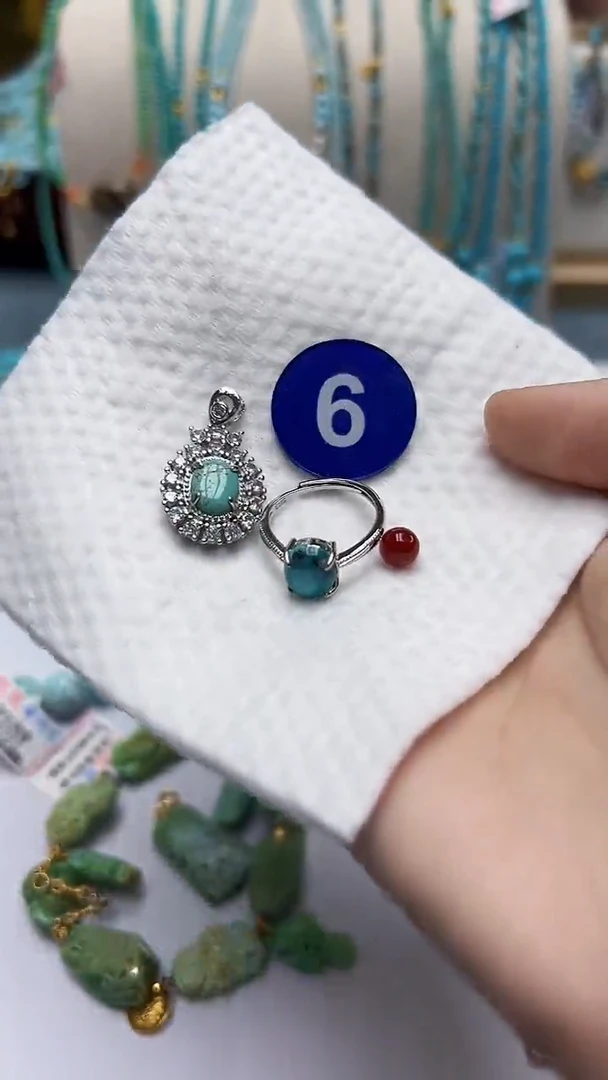 玛瑙/玉髓珠子银S925镶嵌6随机发