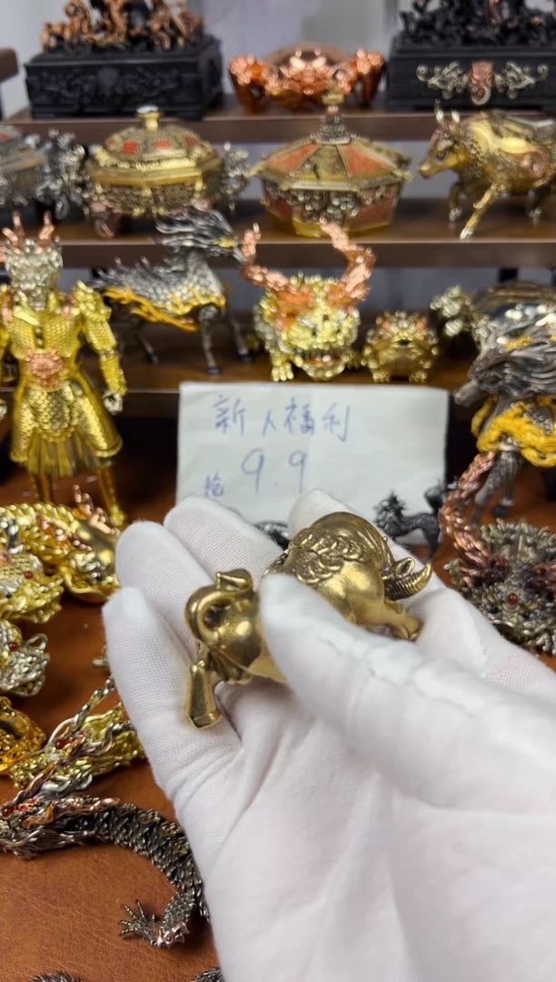 大号钱币牛牛实心