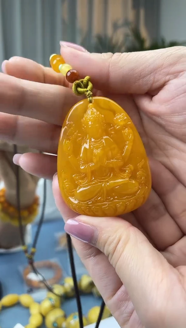 【闪购商品】蜜蜡珠宝奇石未镶嵌假一罚十，微瑕发一件017