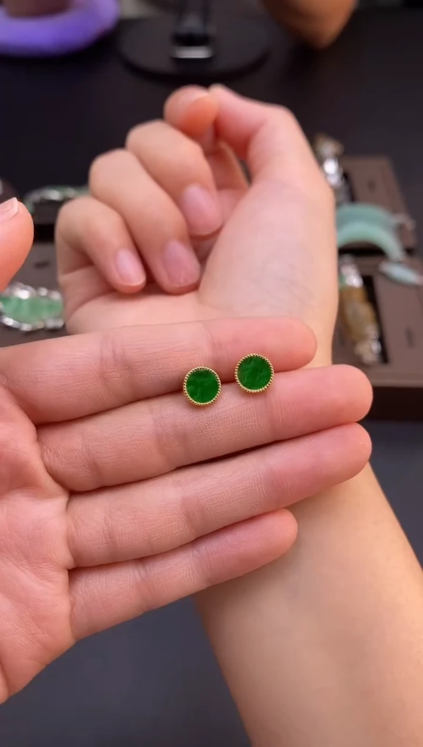 颈饰银S925镶嵌翡翠净货多样性发一13656