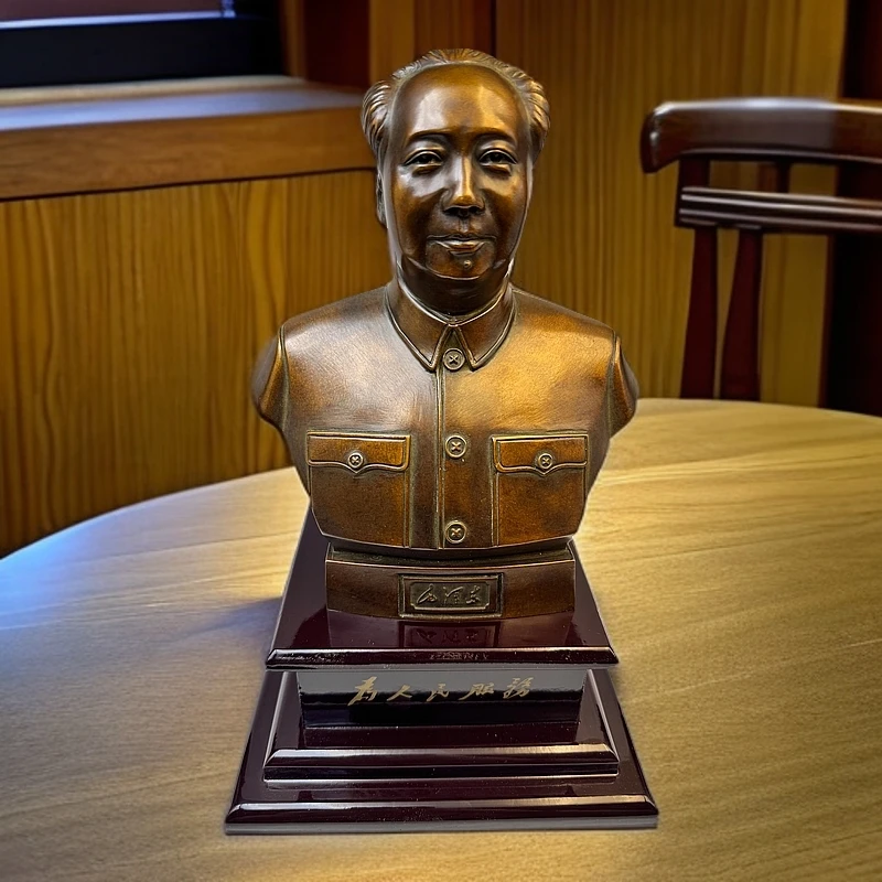 韶兴旺毛主席铜像做旧色半身像纯铜雕像客厅办公家居摆件伟人厂家