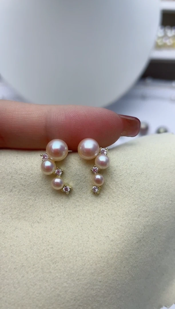 【闪购商品】淡水珍珠耳饰未镶嵌W13