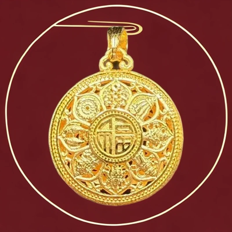 足金999黄金吊坠