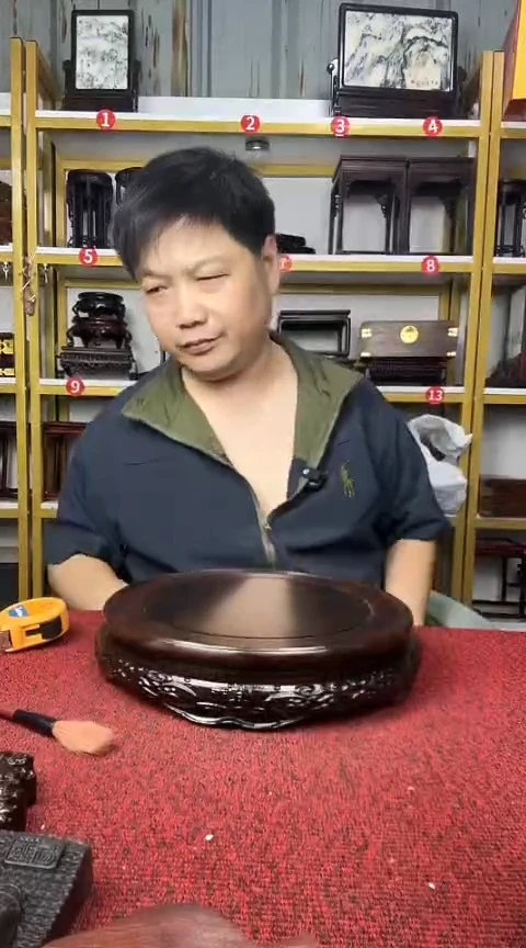 木宝*非洲黑檀圆底座23CM