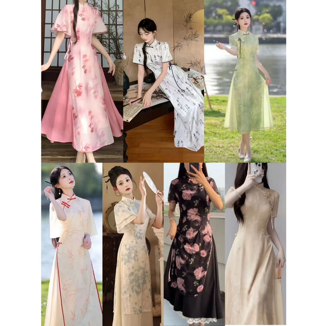 【金榜题名7】2025春夏小个子改良绝美新中式国风旗袍裙合集