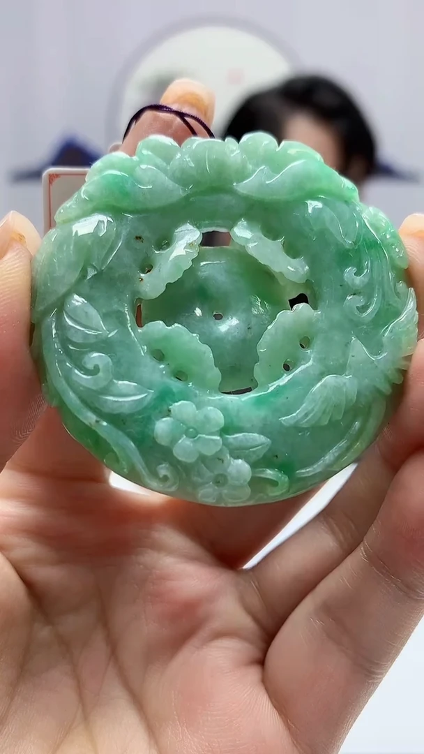 【闪购商品】定制翡翠未镶嵌5060ms-毛货挂件191