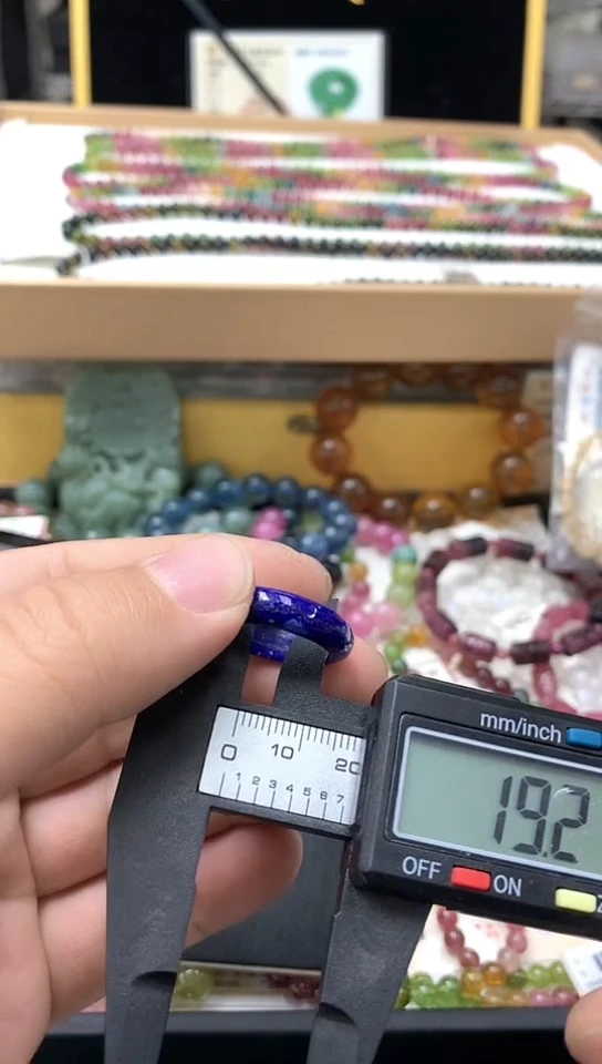 青金石未镶嵌戒指手链92