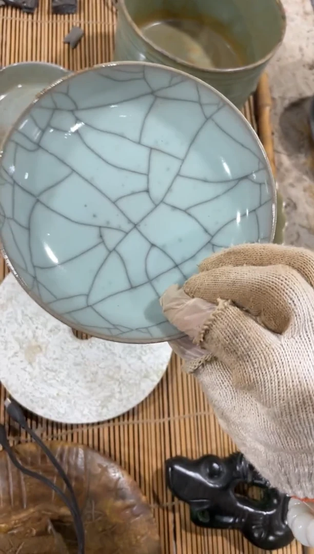 瓷片手工，手绘，瓷器