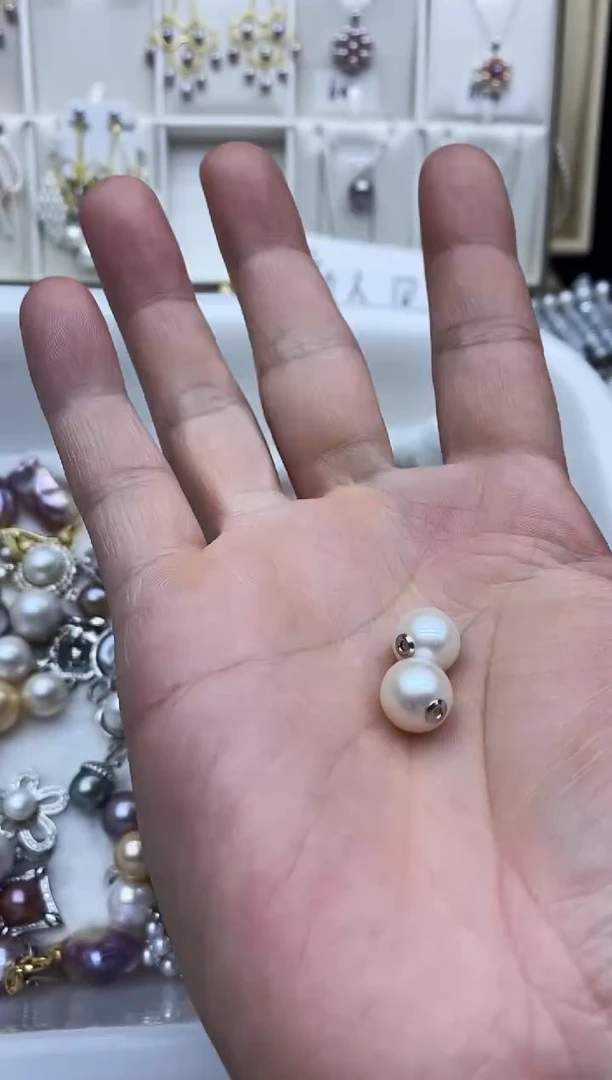 吊坠(不含链)银S925镶嵌淡水珍珠路路通多样性发其一