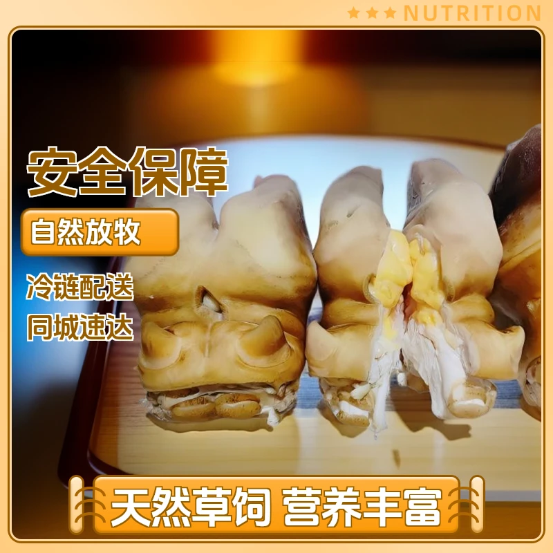 牦牛脚蹄新鲜生牛蹄子当天现宰生高原真空包装冷冻顺丰包邮