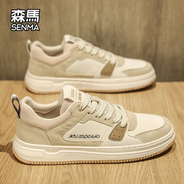 SENMA/森马上班百搭休闲板鞋男款2025新款秋季不闷脚潮流时尚男鞋