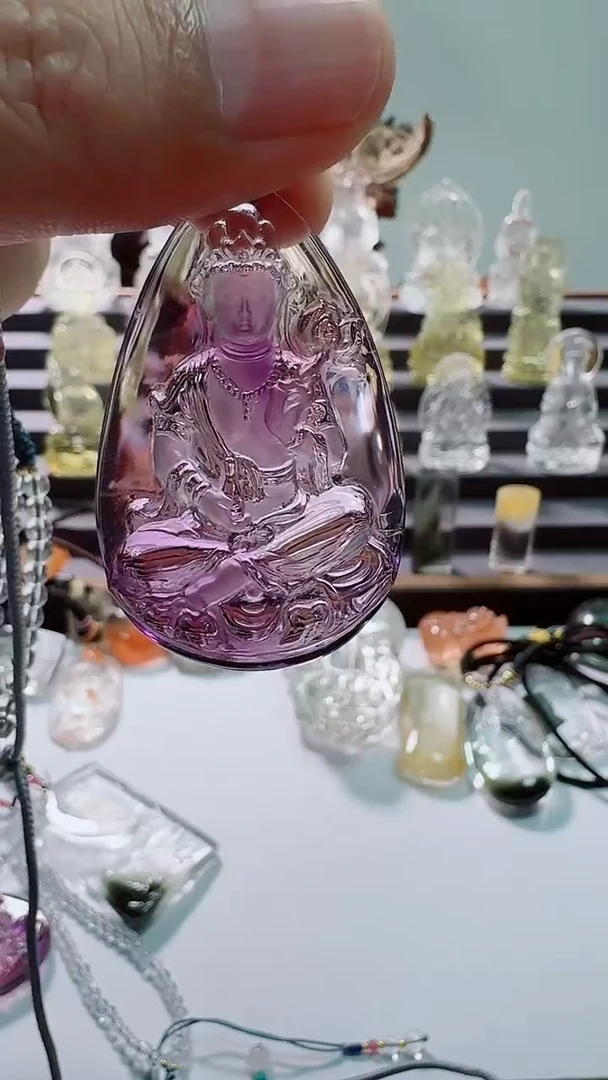 吊坠(不含链)未镶嵌水晶桀***?紫超七全净体吊坠