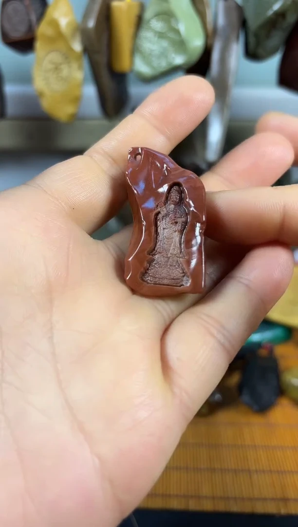 原石雕刻   默认打孔穿绳68