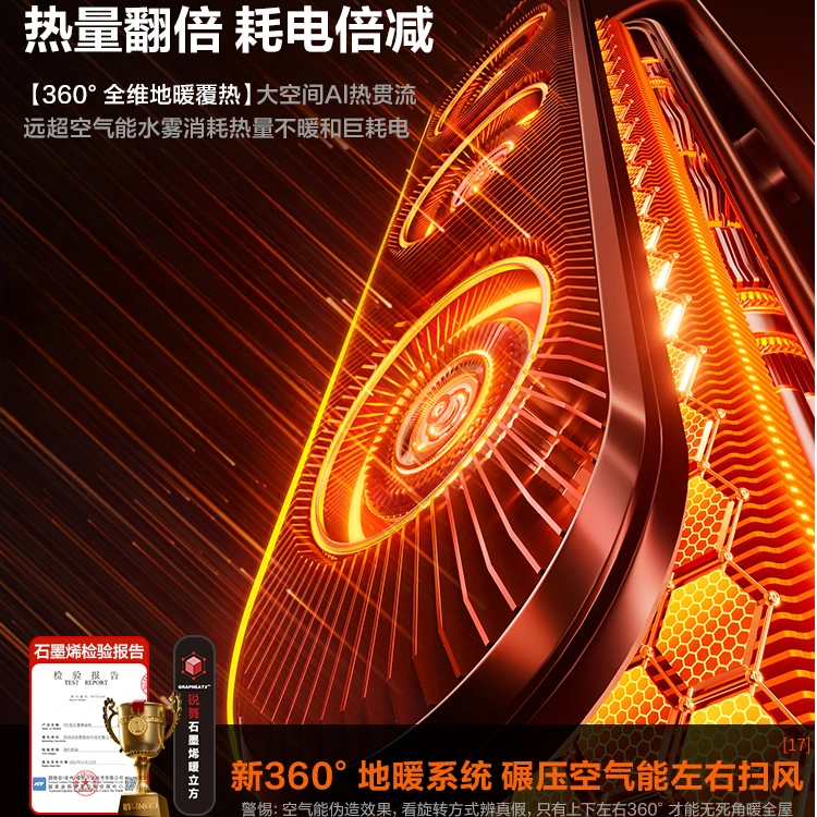 【SF】锐舞取暖器暖风机家用节能2025新款电暖气全屋取暖器全屋加热