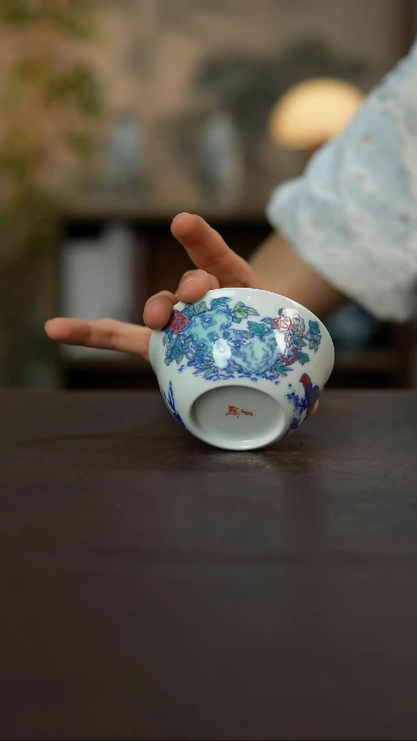 杯觅纤景德镇陶瓷杯碗柴烧多人