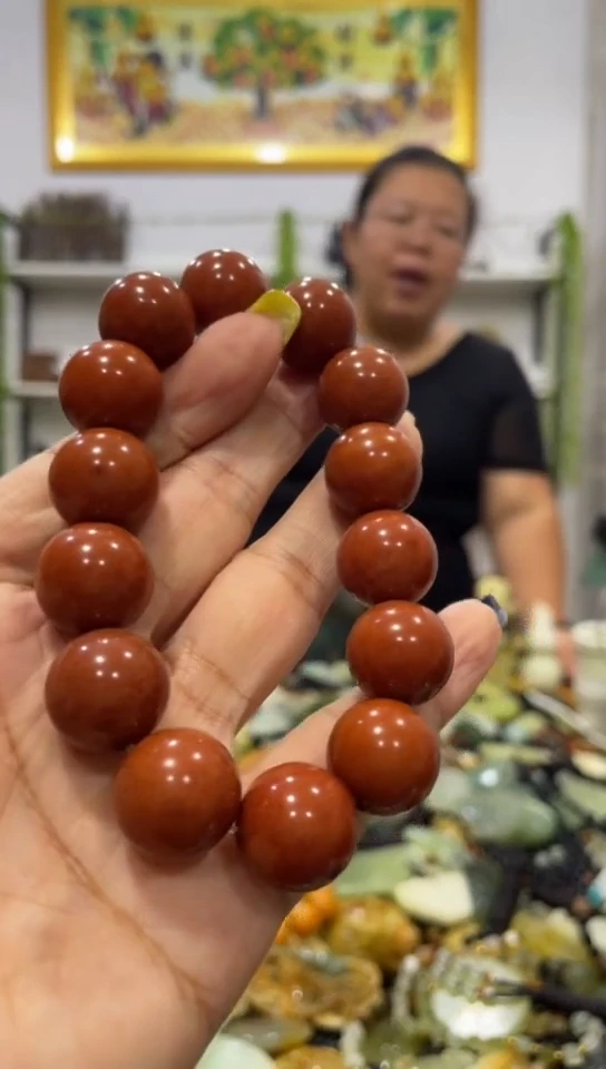 未镶嵌岫玉手串