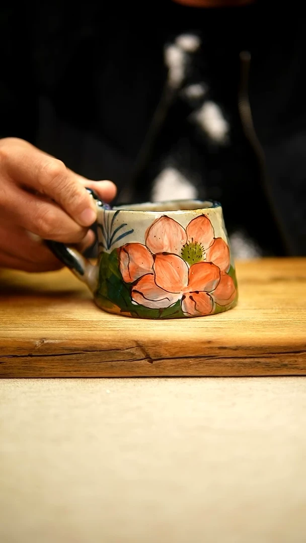 @@陶园瓷舍@@纯手工手绘@高温釉下彩