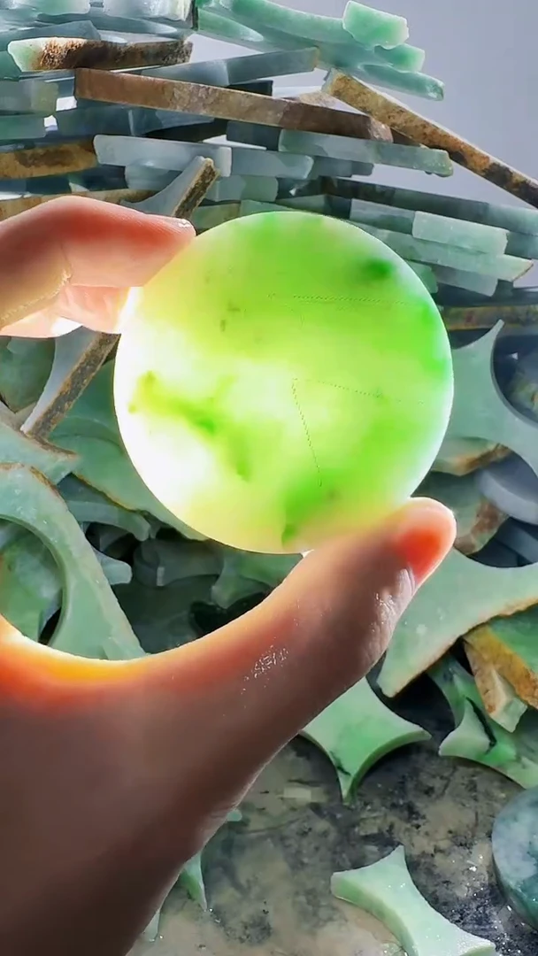 裸石翡翠缅甸翡翠A货文6159