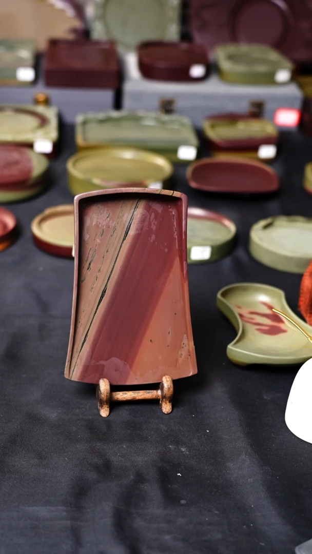 虢州砚南河中坑老料7寸淌池砚