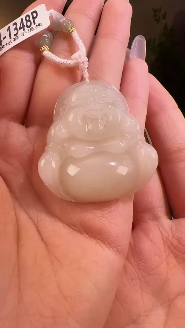 【闪购商品】和田玉颈饰未镶嵌佛公 带包容1348p