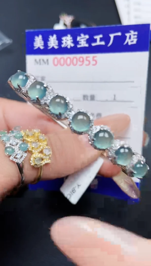 【闪购商品】翡翠颈饰银S925镶嵌0955