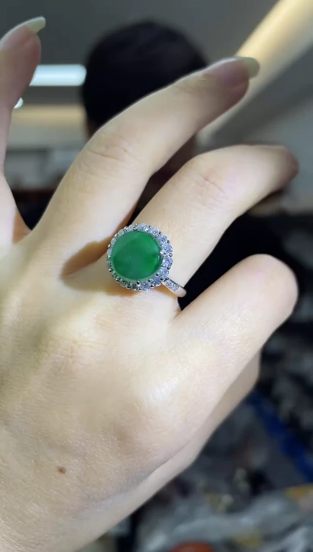 【闪购商品】翡翠戒指银S925镶嵌多样性一件发货