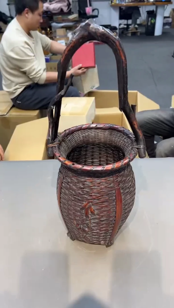 竹饿**墙工艺品小四孤品收藏