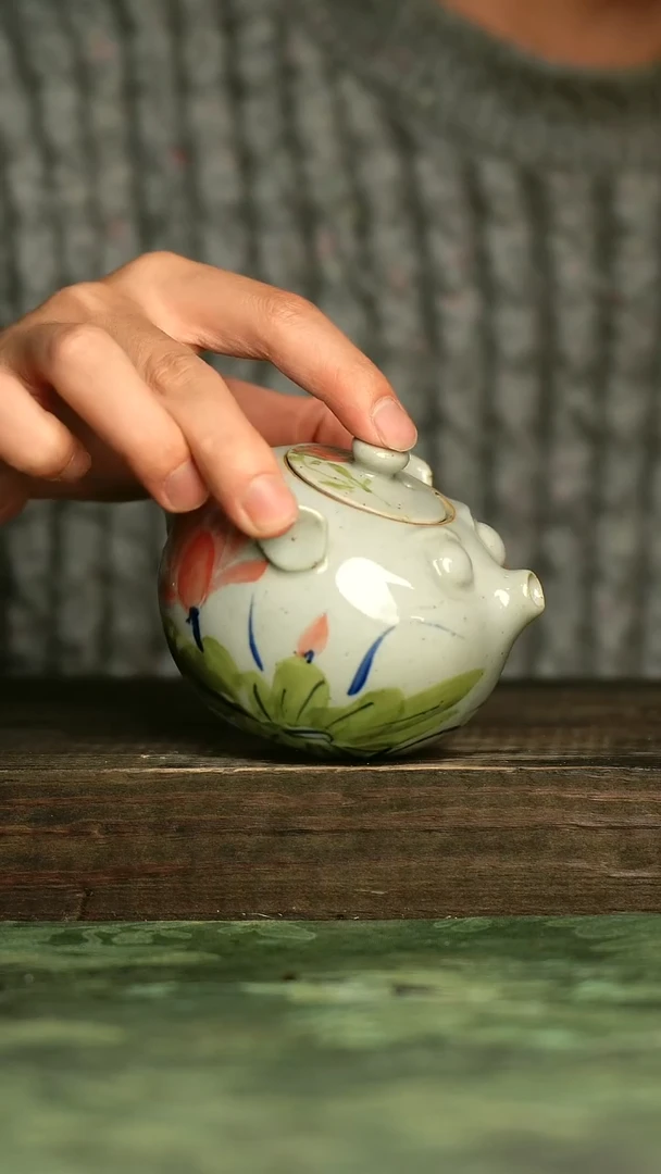 青诗集手工手绘瓷器