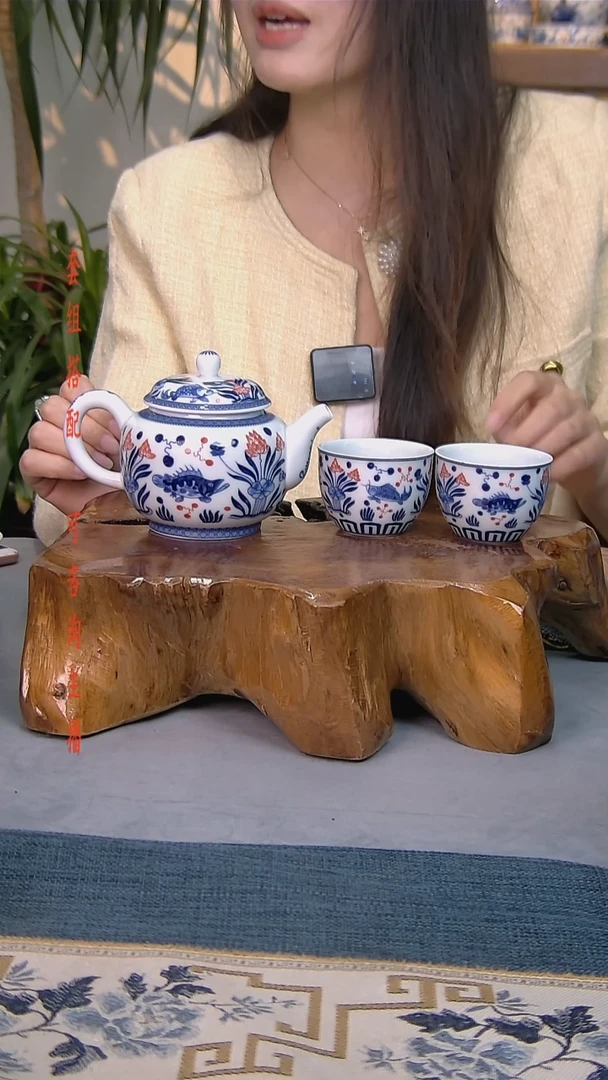 简装家用款3件套 白瓷陶瓷茶具