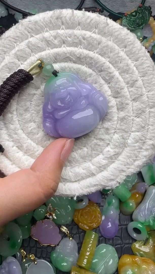 颈饰未镶嵌翡翠J****）缅甸翡翠吊坠
