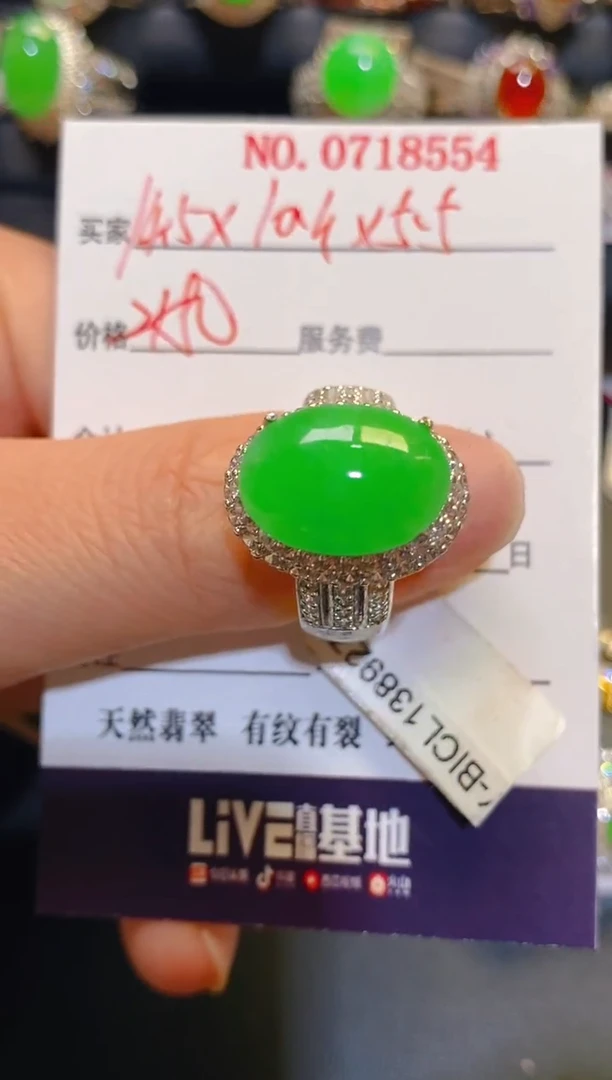 未镶嵌翡翠耳饰天然