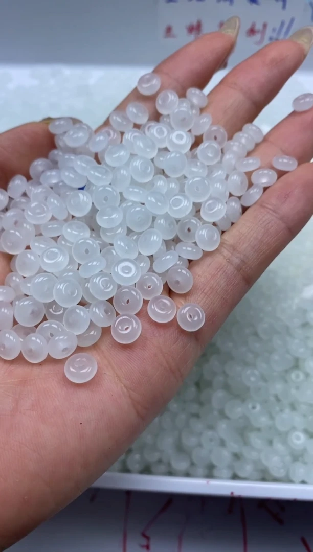 南红玛瑙未镶嵌颈饰w747荔枝冻算盘6*3mm*50颗