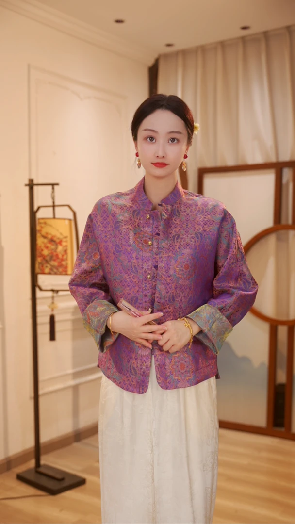 丝年.紫气东来｜秋季新款新中式国风重磅上衣外套-5059