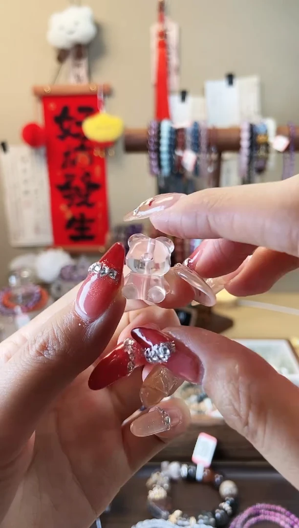 【闪购商品】水晶手链未镶嵌c06白水晶小熊