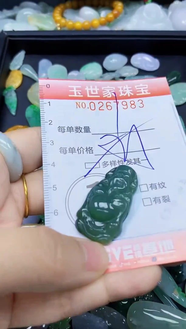 翡翠未镶嵌颈饰闪购0267983多样性发其一