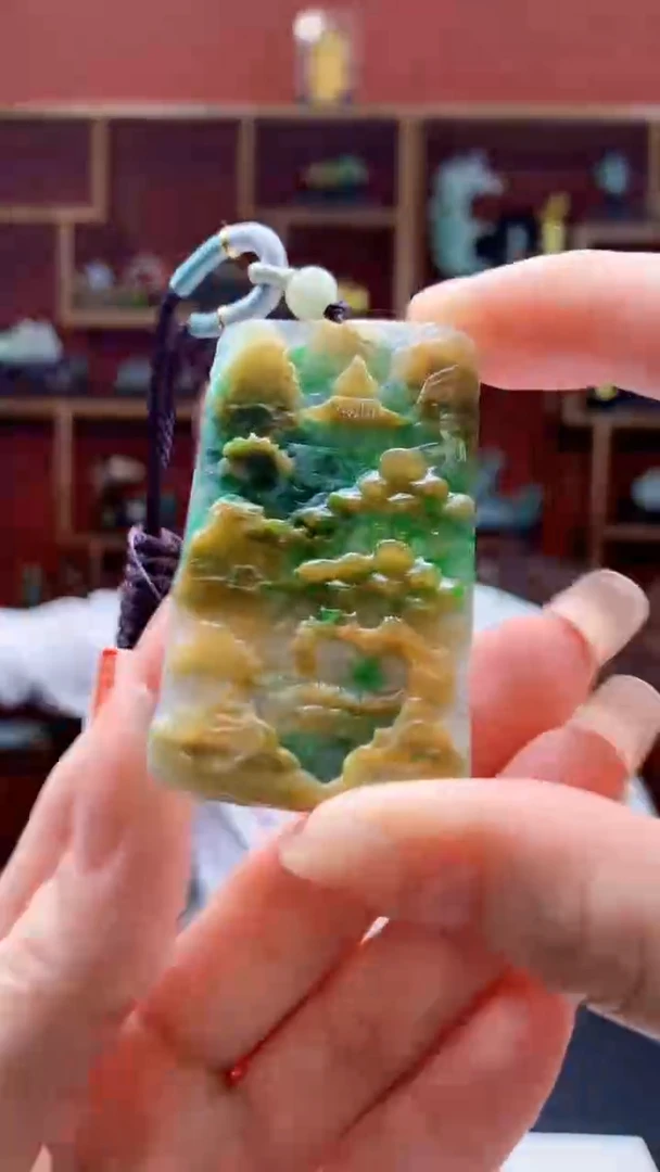 翡翠未镶嵌颈饰1095ry-jj挂件4