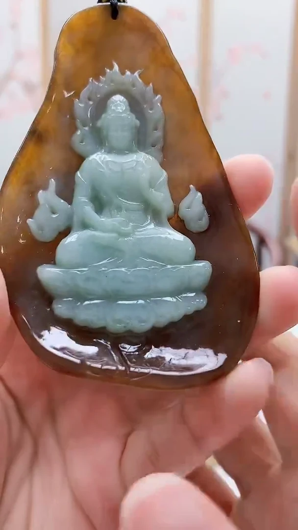 未镶嵌定制翡翠4917lr-毛货挂件147