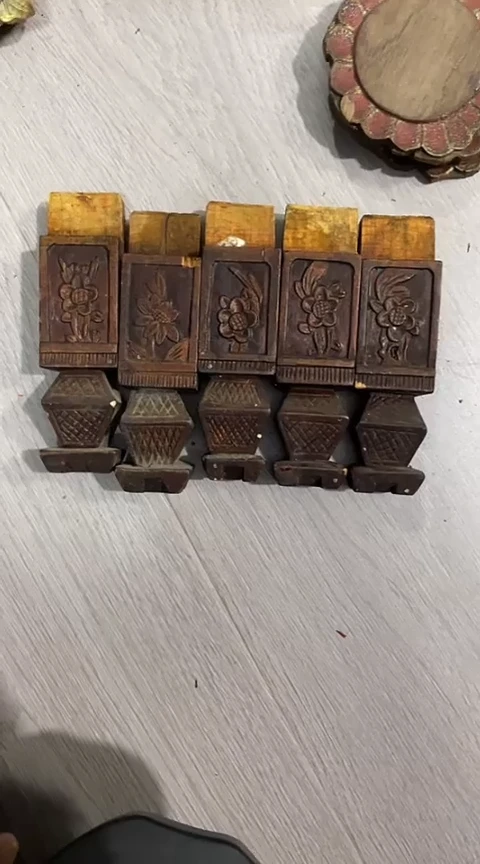 【闪购商品】香榧木微瑕孤品木雕五个30