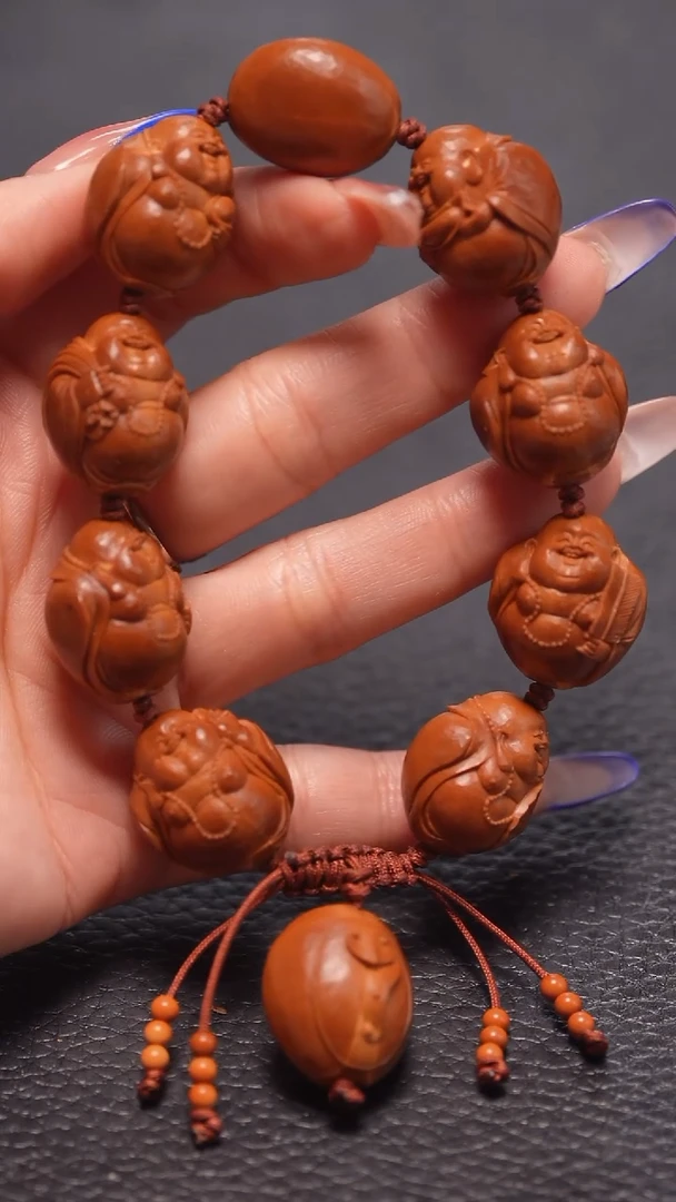 手串橄榄核2.0/铁核钻面弥勒