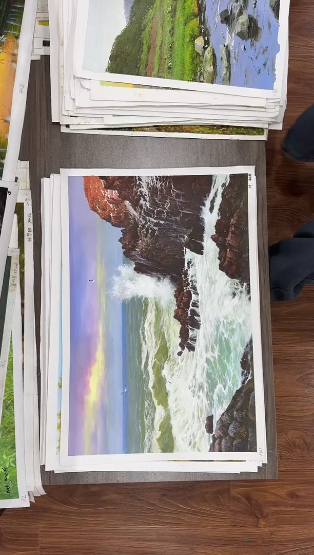 油画【50号】朝鲜原创手绘油画