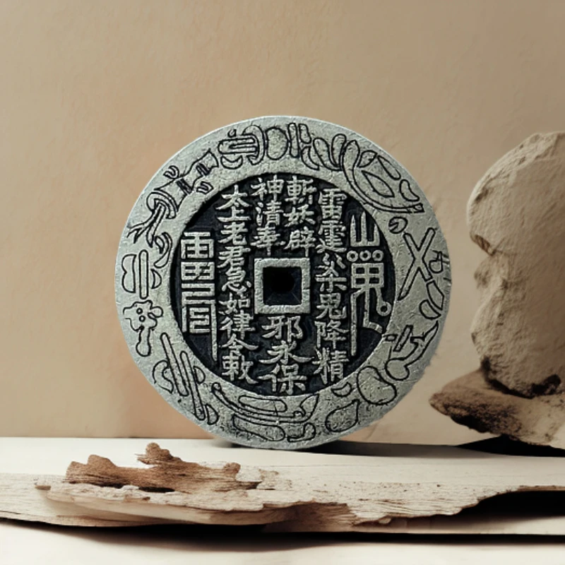 精美厚山鬼摆件桌面摆件手工家用创意陶瓷中式八卦雕刻茶道纯手工