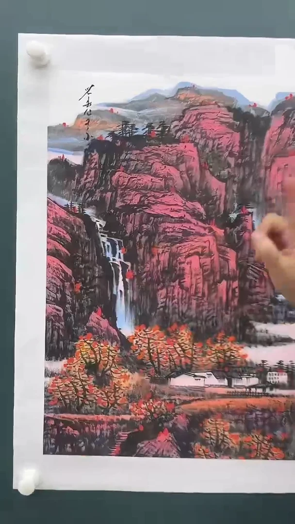 国画刘用华-2.7平尺+书法-山水