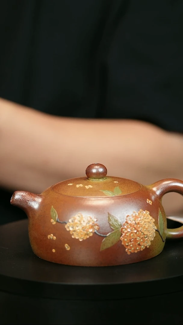 茶壶紫砂常*H2126蒋静明段泥半月