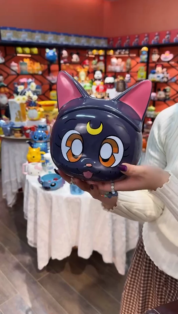 瓷片@@露娜猫陶瓷储物罐