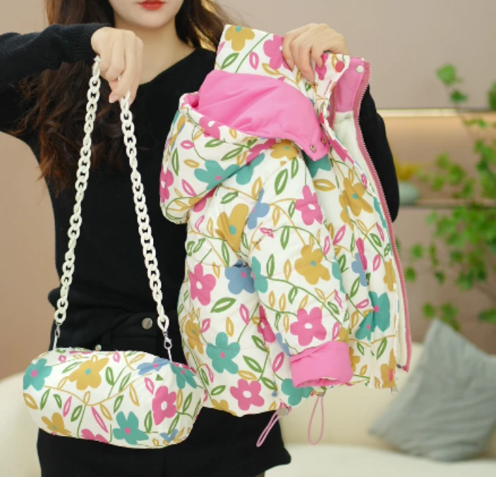 逗小铺【七尚】女童冬款加绒加厚洋气女宝时尚韩版厚外套m0103