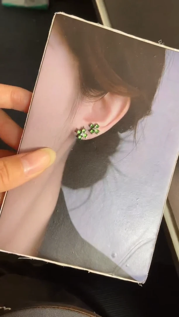 吊坠(不含链)银S925镶嵌翡翠天然A货翡翠
